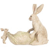 Clayre & Eef 6PR5905 Decorazione Coniglio con Scodella 29x14x26 cm