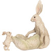 Clayre & Eef 6PR5905 Decorazione Coniglio con Scodella 29x14x26 cm