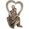 Clayre & Eef 6PR5911 Decorazione coppia seduta 11x10x15 cm Argento