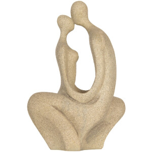 Decorazione coppia seduta Clayre & Eef 6PR5912 Beige 16x8x25 cm