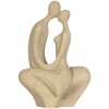 Decorazione coppia seduta Clayre & Eef 6PR5912 Beige 16x8x25 cm