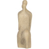 Decorazione coppia seduta Clayre & Eef 6PR5912 Beige 16x8x25 cm