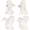 Clayre & Eef 6PR5914 Decorazione Angelo Set 4 Pezzi 16x14x19 cm