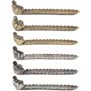 Portacandele Buddha in Argento e Oro Clayre & Eef...