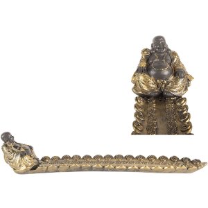 Portacandele Buddha in Argento e Oro Clayre & Eef...