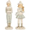 Clayre & Eef 6PR5917 Decorazione Bambini Set da 2 5x4x11 cm Bianco Verde