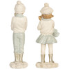 Clayre & Eef 6PR5917 Decorazione Bambini Set da 2 5x4x11 cm Bianco Verde