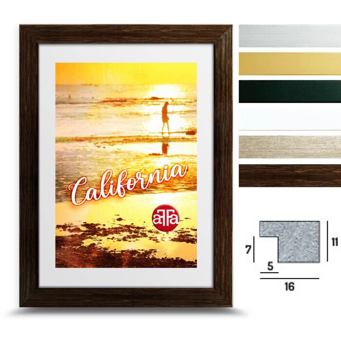 Cornice per foto FrameFactory California in acrilico e polistirolo, diverse dimensioni e colori