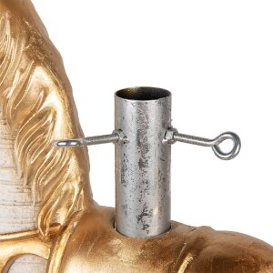 Supporto per albero di Natale Clayre & Eef 5MG0094 73x21x61 cm Bianco-Oro