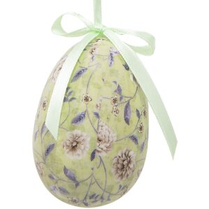Clayre & Eef 65906 Decorazione Uovo Appeso Set 9 pezzi Ø 5x8 cm