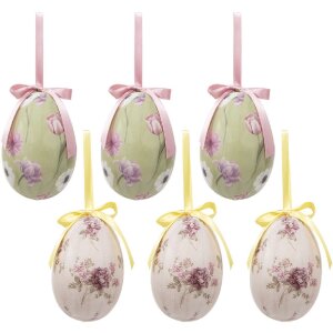Clayre & Eef 65907 Decorazione Ciondolo Uovo (Set 6)...