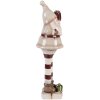 Decorazione Babbo Natale Clayre & Eef 6CE2251 Beige-Rosso 8x7x23 cm