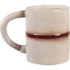 Tazza con Piattino Clayre & Eef 6CE2255 Beige / Bianco 12x12x18 cm