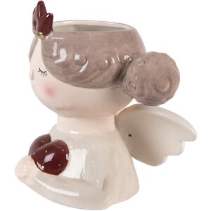 Vaso decorativo Clayre & Eef 6CE2256 17x14x17 cm...