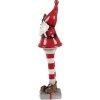 Clayre & Eef 6CE2265 Decorazione Babbo Natale Rosso Bianco 9x8x30 cm