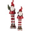Clayre & Eef 6CE2265 Decorazione Babbo Natale Rosso Bianco 9x8x30 cm