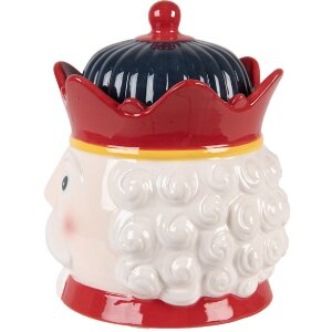 Clayre & Eef 6CE2266 Barattolo con coperchio Ø 16x19 cm