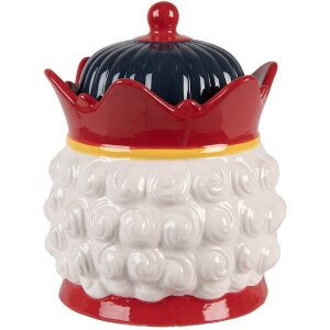 Clayre & Eef 6CE2266 Barattolo con coperchio Ø 16x19 cm