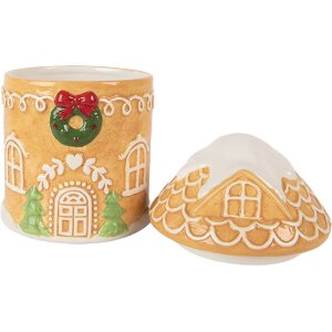 Barattolo con coperchio Clayre & Eef 6CE2363 13x17 cm