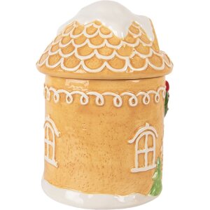 Barattolo con coperchio Clayre & Eef 6CE2363 13x17 cm