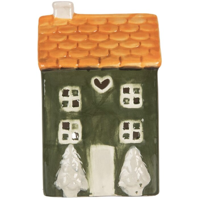 Portacandele Clayre & Eef 6CE2276 Casa 9x8x15 cm