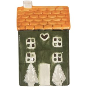 Portacandele Clayre & Eef 6CE2276 Casa 9x8x15 cm