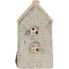 Clayre & Eef 6CE2278 Portacandele Casa 9x8x15 cm Grigio/Beige