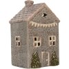 Clayre & Eef 6CE2280 Portacandele Casa Blu Rosa 10x8x15 cm