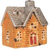 Portacandele a forma di casa Clayre & Eef 6CE2283 Arancione Beige 13x8x14 cm