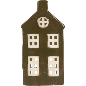 Clayre & Eef 6CE2285 Portacandele Casa Verde/Marrone...