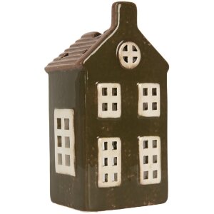 Clayre & Eef 6CE2285 Portacandele Casa Verde/Marrone...