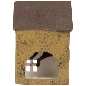 Portacandele a forma di casa Clayre & Eef 6CE2286 10x7x14 cm