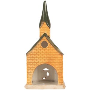 Portacandele a forma di casa Clayre & Eef 6CE2287 9x8x21 cm