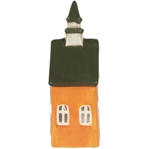 Portacandele Casa Clayre & Eef 6CE2288 Arancione Verde 10x7x21 cm