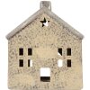 Portacandele a forma di casa Clayre & Eef 6CE2289 13x8x15 cm