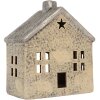 Portacandele a forma di casa Clayre & Eef 6CE2289 13x8x15 cm