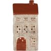 Clayre & Eef 6CE2296 Portacandele Casa 12x8x24 cm Beige/Marrone