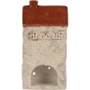 Clayre & Eef 6CE2296 Portacandele Casa 12x8x24 cm Beige/Marrone