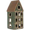 Clayre & Eef 6CE2312 Portacandele Casa 9x8x19 cm Verde
