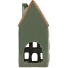 Clayre & Eef 6CE2312 Portacandele Casa 9x8x19 cm Verde