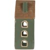 Clayre & Eef 6CE2312 Portacandele Casa 9x8x19 cm Verde