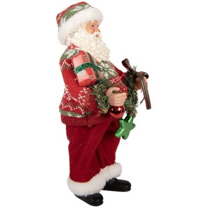 Clayre & Eef 66357 Decorazione Babbo Natale 16x11x27 cm