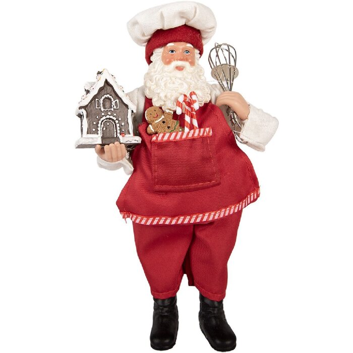 Clayre & Eef 66358 Decorazione Babbo Natale 16x9x26 cm