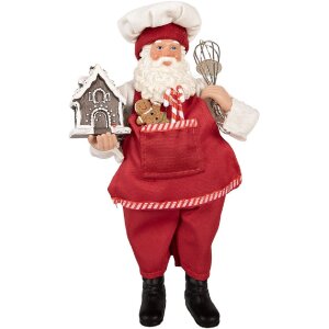 Clayre & Eef 66358 Decorazione Babbo Natale 16x9x26 cm