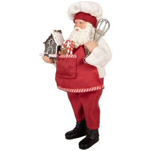 Clayre & Eef 66358 Decorazione Babbo Natale 16x9x26 cm