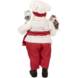 Clayre & Eef 66358 Decorazione Babbo Natale 16x9x26 cm