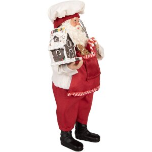 Clayre & Eef 66358 Decorazione Babbo Natale 16x9x26 cm