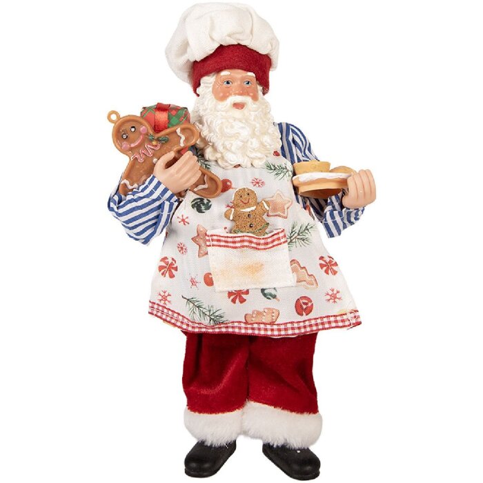 Decorazione Babbo Natale Clayre & Eef 66359 15x10x26 cm