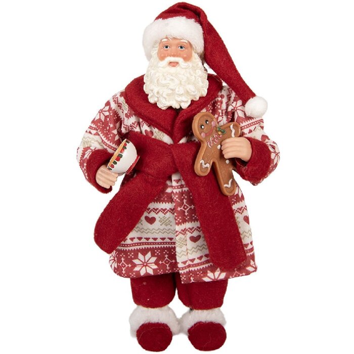 Clayre & Eef 66360 Decorazione Babbo Natale 15x11x28 cm