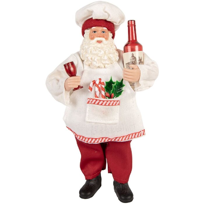 Clayre & Eef 66361 Decorazione Babbo Natale 15x10x27 cm